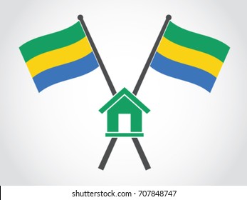 Gabon Emblem Home