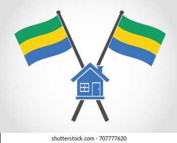 Gabon Emblem House