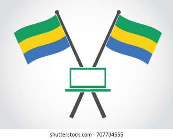 Gabon Emblem Laptop