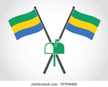 Gabon Emblem Mailbox