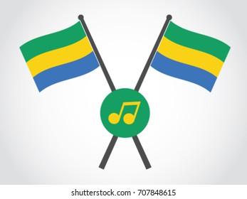 Gabon Emblem Music Note