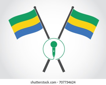 Gabon Emblem Singer