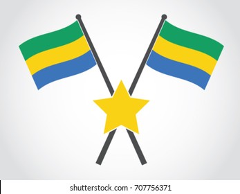 Gabon Emblem Star Famous