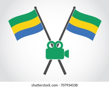 Gabon Emblem Video Camera