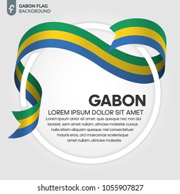 Gabon flag background