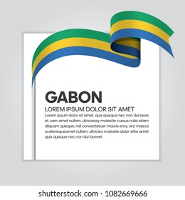 Gabon flag background