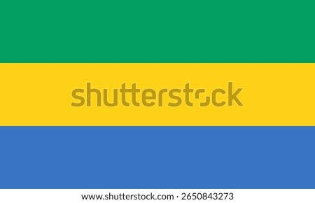 Gabon flag icon in high quality