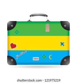 Gabon flag on bag