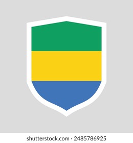 Gabun Flaggenschild-Formenrahmen