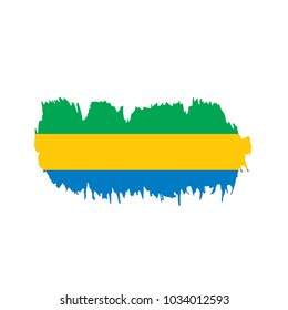 Gabon flag, vector illustration