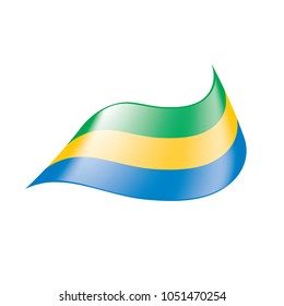 Gabon flag, vector illustration