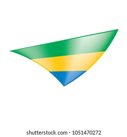 Gabon flag, vector illustration