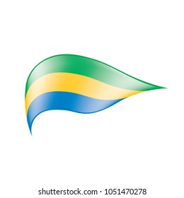 Gabon flag, vector illustration