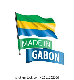 Gabon flag, vector illustration on a white background. - Shutterstock ID 1511152166