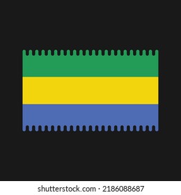 Gabon Flag Vector. National Flag