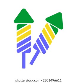 Banderas de Gabón conjunto de iconos, Día de la Independencia de Gabón conjunto de iconos símbolo de vector