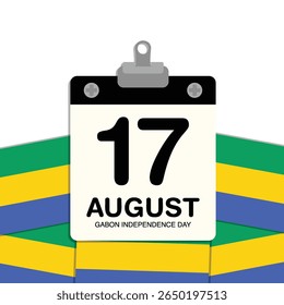 Gabon Independence Day Small Wall Calendar