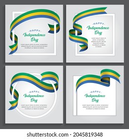 Gabon independence day vector illustration on a white background