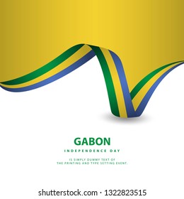 Gabon Independence Day Vector Template Design Illustration