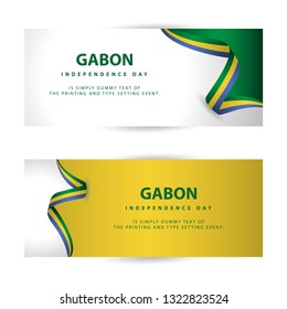 Gabon Independence Day Vector Template Design Illustration