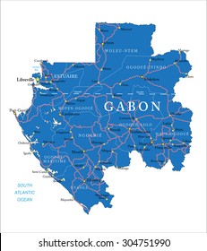 Gabon map