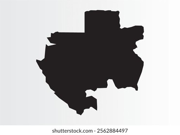 Gabon Isometrıc Map vector ılıstrator.