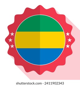 Gabon quality emblem, label, sign, button. Vector illustration.