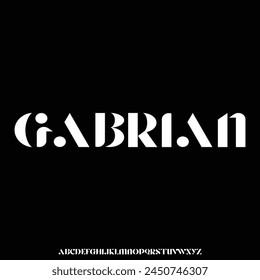 Gabrian bold condensed font for poster and head line