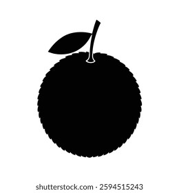 Gac Fruit Silhouette Vector art Illustration Design	
