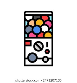 gachapon otaku color icon vector. gachapon otaku sign. isolated symbol illustration