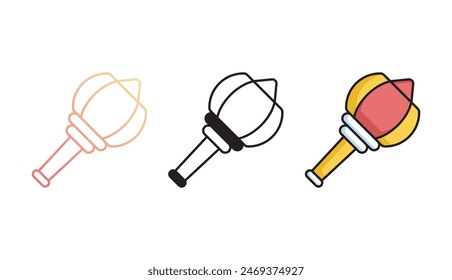 Gada icon design with white background stock illustration