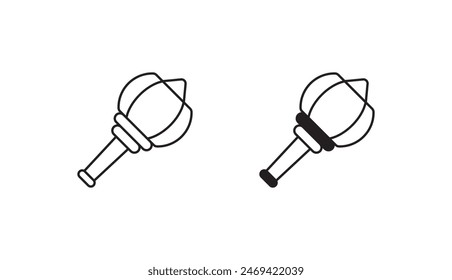 Gada icon design with white background stock illustration