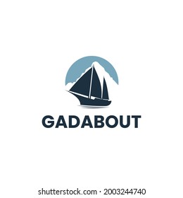 gadabout logo design vector illustration