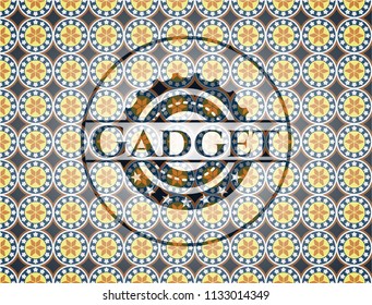 Gadget arabesque emblem. arabic decoration.