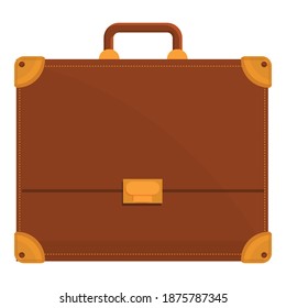 Icono del maletín de gadgets. Caricatura del icono del vector del maletín de gadget para el diseño web aislado en fondo blanco