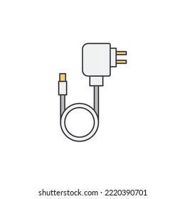 Gadget charger  icon in color, isolated on white background 