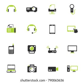 gadget color vector icons for web and user interface design