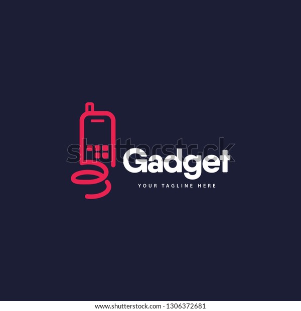 Gadget Company Logo Vector Template Stock Vector (Royalty Free) 1306372681