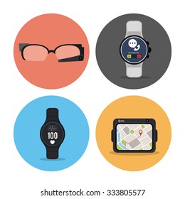 Gadget concept with devices icons design, vector illustration 10 eps graphic.