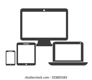Gadget concept with devices icons design, vector illustration 10 eps graphic.