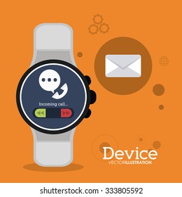 Gadget concept with devices icons design, vector illustration 10 eps graphic.