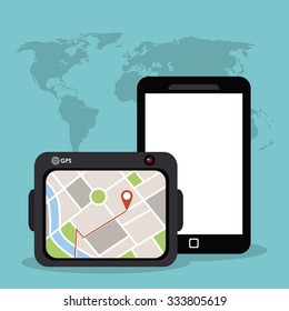 Gadget concept with devices icons design, vector illustration 10 eps graphic.
