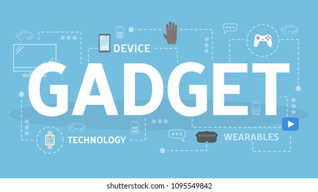 Gadget concept illustration. Idea of devices and technology.