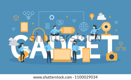 Gadget concept illustration. Idea of devices and technology.