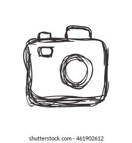 Gadget concept represented by camera icon. Isolated and flat illustration