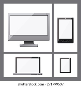 Gadget design over white background, vector illustration