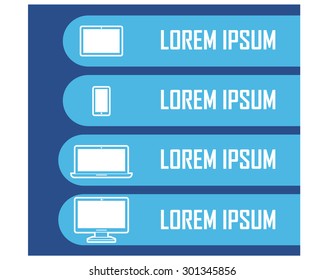 Gadget Device Info Graphic Design Clip Art Horizontal