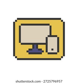 Gadget Display Pixel Art retro
