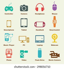 gadget elements, vector infographic icons