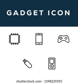 gadget in the form of icons